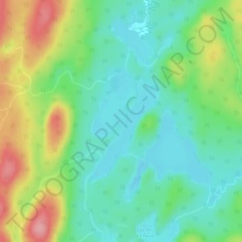 Mappa topografica Lac Bonhomme, altitudine, rilievo