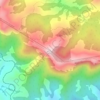 Mappa topografica Traituba, altitudine, rilievo