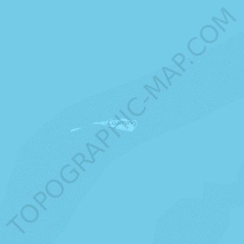 Mappa topografica Cuaming, altitudine, rilievo