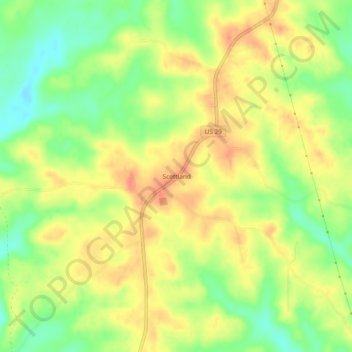 Mappa topografica Scottland, altitudine, rilievo