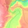 Mappa topografica Portageville, altitudine, rilievo