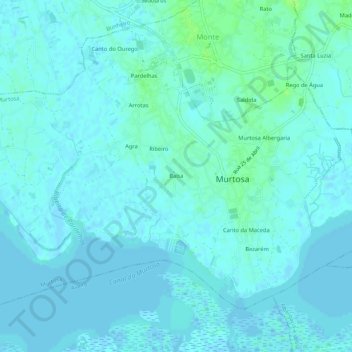 Mappa topografica Balsa, altitudine, rilievo
