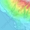 Mappa topografica Les Avirons, altitudine, rilievo