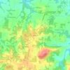 Mappa topografica Bangham, altitudine, rilievo