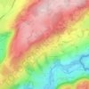 Mappa topografica Cernembert, altitudine, rilievo