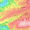 Mappa topografica Betgné, altitudine, rilievo