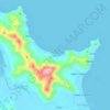 Mappa topografica Ogpao, altitudine, rilievo