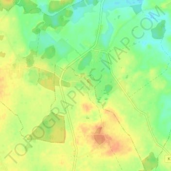 Mappa topografica Unter Brüz, altitudine, rilievo
