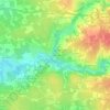 Mappa topografica La Roseraie, altitudine, rilievo