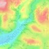 Mappa topografica Llangeitho, altitudine, rilievo