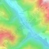 Mappa topografica Pré du Loup, altitudine, rilievo