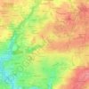 Mappa topografica Traon-Stivel, altitudine, rilievo