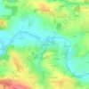 Mappa topografica La Guesdonnière, altitudine, rilievo