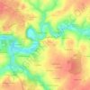 Mappa topografica La Foucherie, altitudine, rilievo