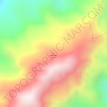 Mappa topografica Cerro La Cuncia, altitudine, rilievo
