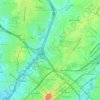 Mappa topografica Greenville, altitudine, rilievo