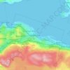 Mappa topografica Greenock, altitudine, rilievo