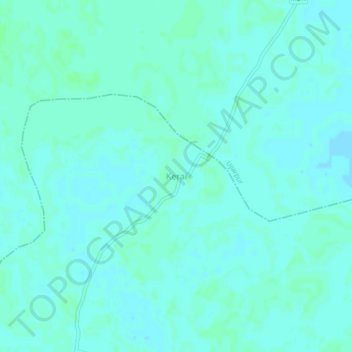 Mappa topografica Kerai, altitudine, rilievo
