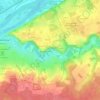 Mappa topografica La Côte Chaude, altitudine, rilievo