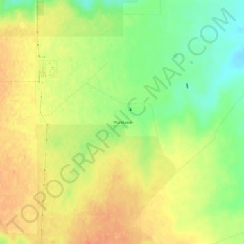 Mappa topografica Wareland, altitudine, rilievo