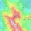 Mappa topografica Croda Rossa di Sesto, altitudine, rilievo