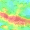Mappa topografica Beauvais, altitudine, rilievo