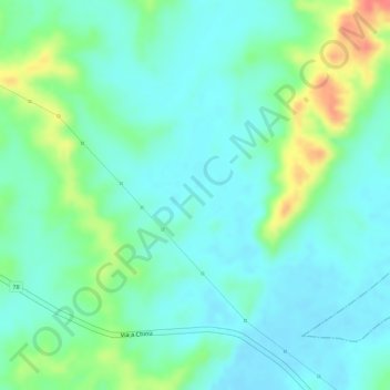 Mappa topografica San Francisco, altitudine, rilievo