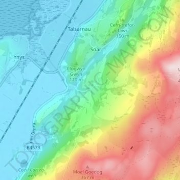 Mappa topografica Eisingrug, altitudine, rilievo