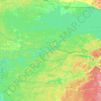 Mappa topografica Bosworth Island, altitudine, rilievo