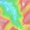 Mappa topografica La Verrerie, altitudine, rilievo