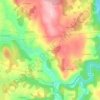 Mappa topografica Sarrouillet, altitudine, rilievo