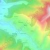 Mappa topografica Gwana, altitudine, rilievo