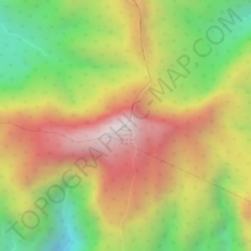 Mappa topografica Mount Dulang-Dulang, altitudine, rilievo