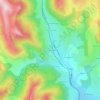 Mappa topografica Les Lussettes, altitudine, rilievo