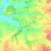 Mappa topografica Verrière, altitudine, rilievo
