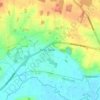 Mappa topografica Kirby Row, altitudine, rilievo