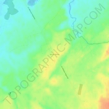 Mappa topografica North Wilna, altitudine, rilievo
