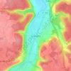 Mappa topografica Gravigny, altitudine, rilievo