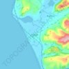 Mappa topografica Tywyn, altitudine, rilievo