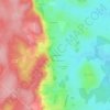 Mappa topografica Le Grand Ménetreuil, altitudine, rilievo