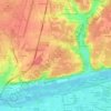 Mappa topografica Les Quarts de Mosny, altitudine, rilievo