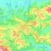 Mappa topografica East Grinstead, altitudine, rilievo