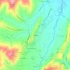 Mappa topografica Miralbello, altitudine, rilievo