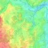 Mappa topografica Hechenwang, altitudine, rilievo