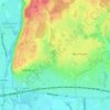 Mappa topografica Hitcham, altitudine, rilievo