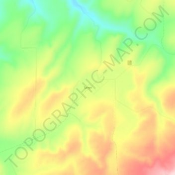 Mappa topografica Turner, altitudine, rilievo