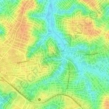 Mappa topografica PK8, altitudine, rilievo