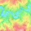 Mappa topografica Le Pont à la Chatte, altitudine, rilievo
