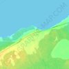 Mappa topografica Grande-Anse, altitudine, rilievo