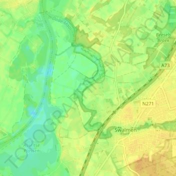 Mappa topografica Wieler, altitudine, rilievo